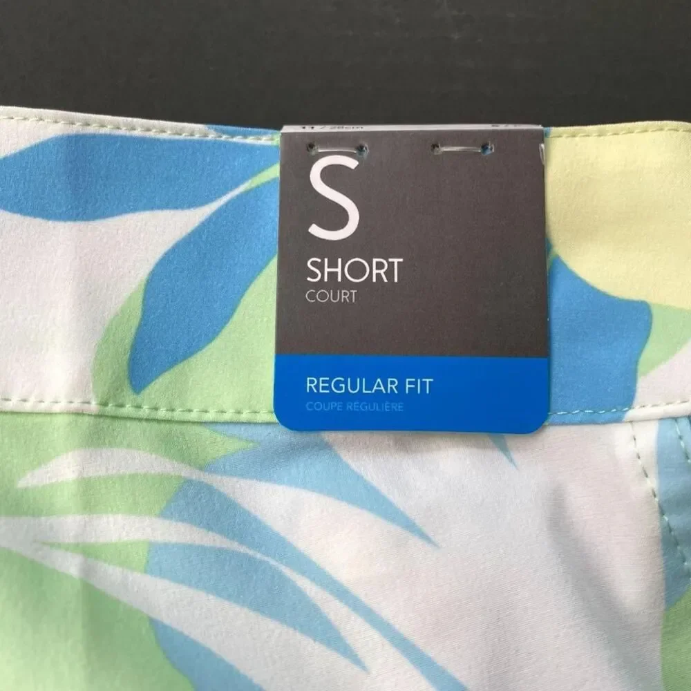 Columbia Sportswear Men's Sz S Swim Trunks  Blue/Green Floral  Regular Fit New‎